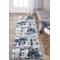 World Rug Gallery Distressed Abstract Runner Rug 2'x7' Blue 910BLUE2X7 - alternate 6